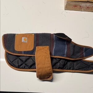 Carhartt Blue and Brown Dog Coat